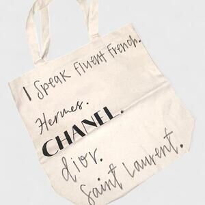 Funny “I Speak Fluent French” Tote Bag
